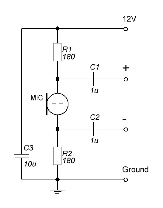 Фантомное питание для микрофона своими руками: схема