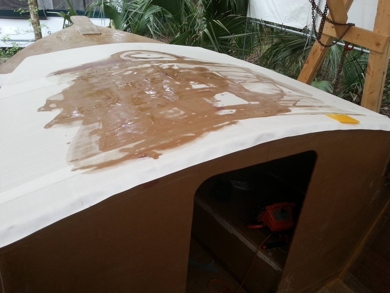 Great Alaskan 28ft Boat Build Cuddy Cabin is almost complete...needs paint
