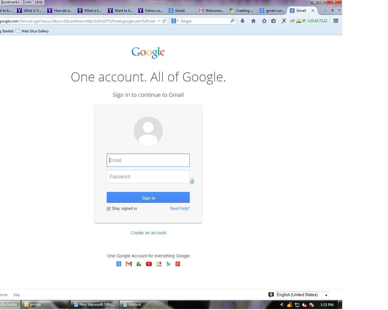 Gmail Login Help Examples and Forms