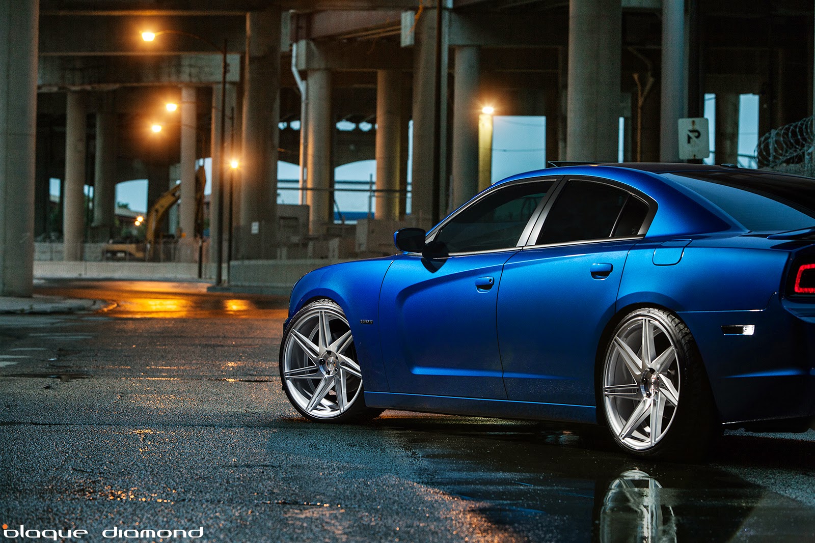 Dodge Charger RT With 22 Inch BD-1's in Silver Polish - Blaque Diamond Wheels