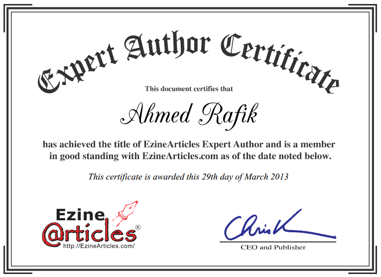 award certificate font