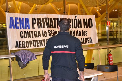 No a la privatización de AENA