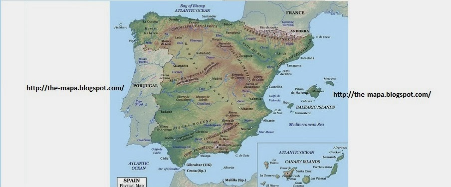 Mapa de España Geografía Política
