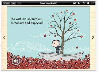 Screenshot from Book Creator app for iPad