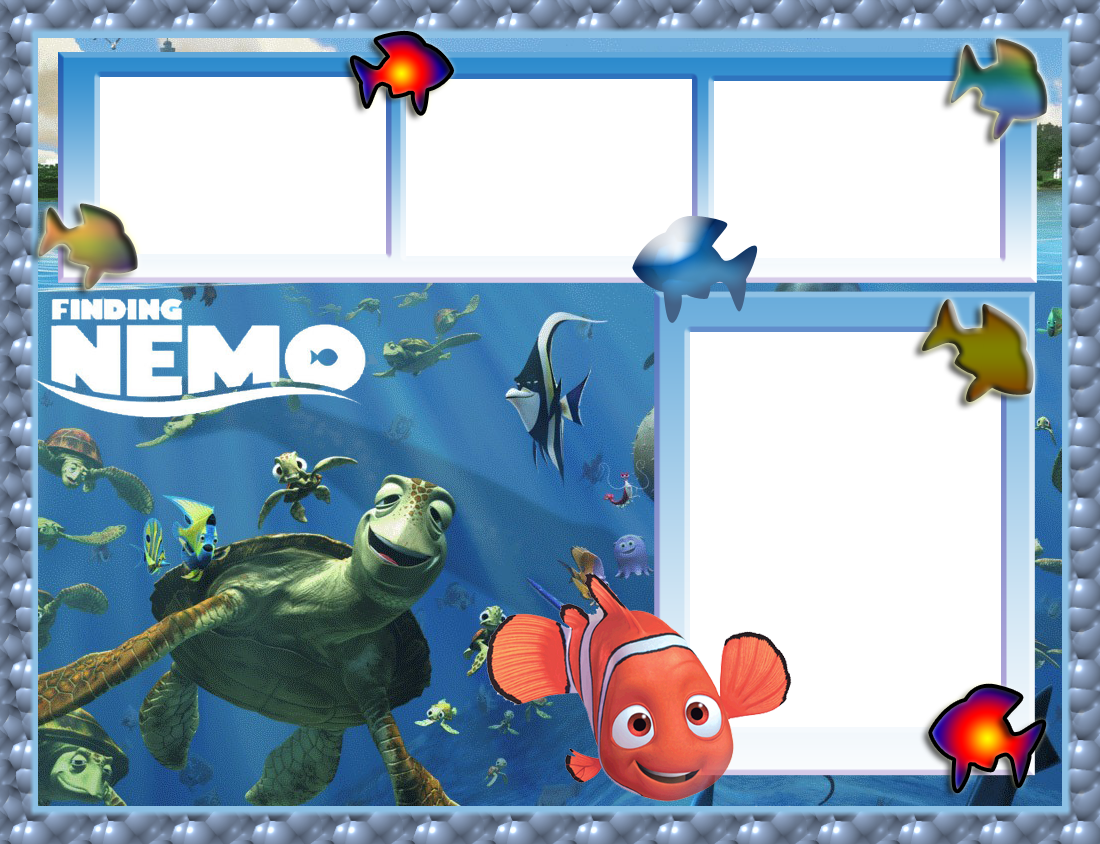 Fotos com arte TMV Molduras Digitais Procurando Nemo.