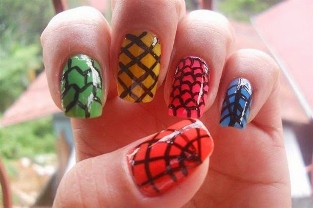 10. Straight Lines Nail Art with Glitter Accents - wide 6