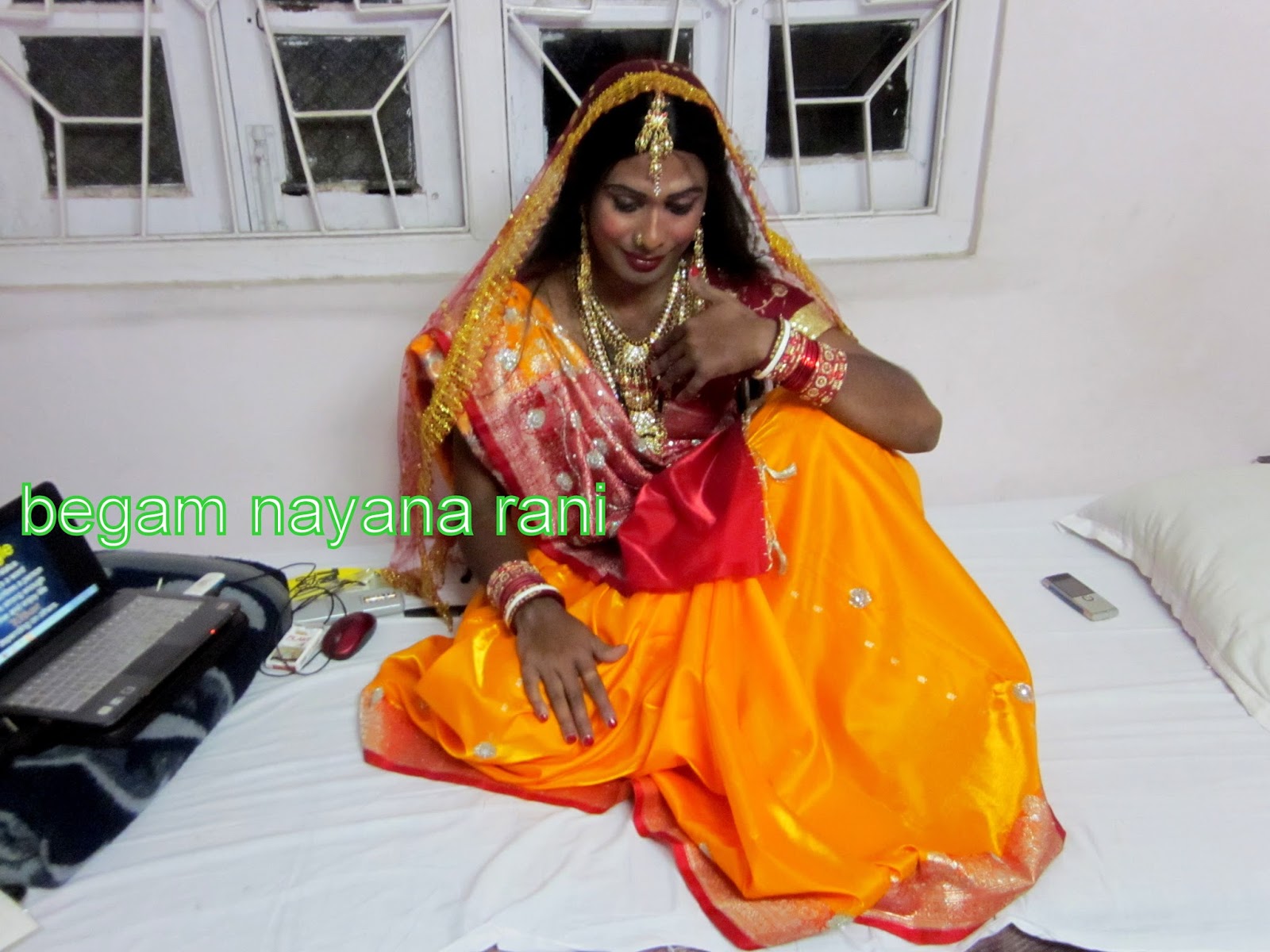 Indian Cross Dressers Rani Begam Beautiful Cross Dresser Became