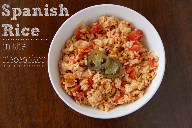 Lovely Little Snippets Spanish Rice in the Rice Cooker