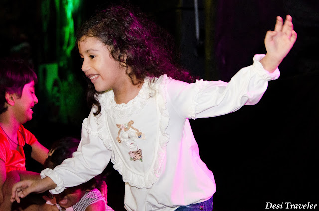 kids dancing at party