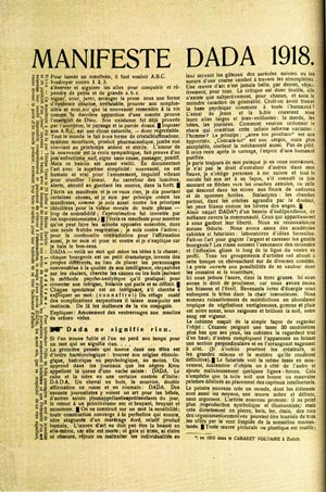 Dadaist Manifesto
