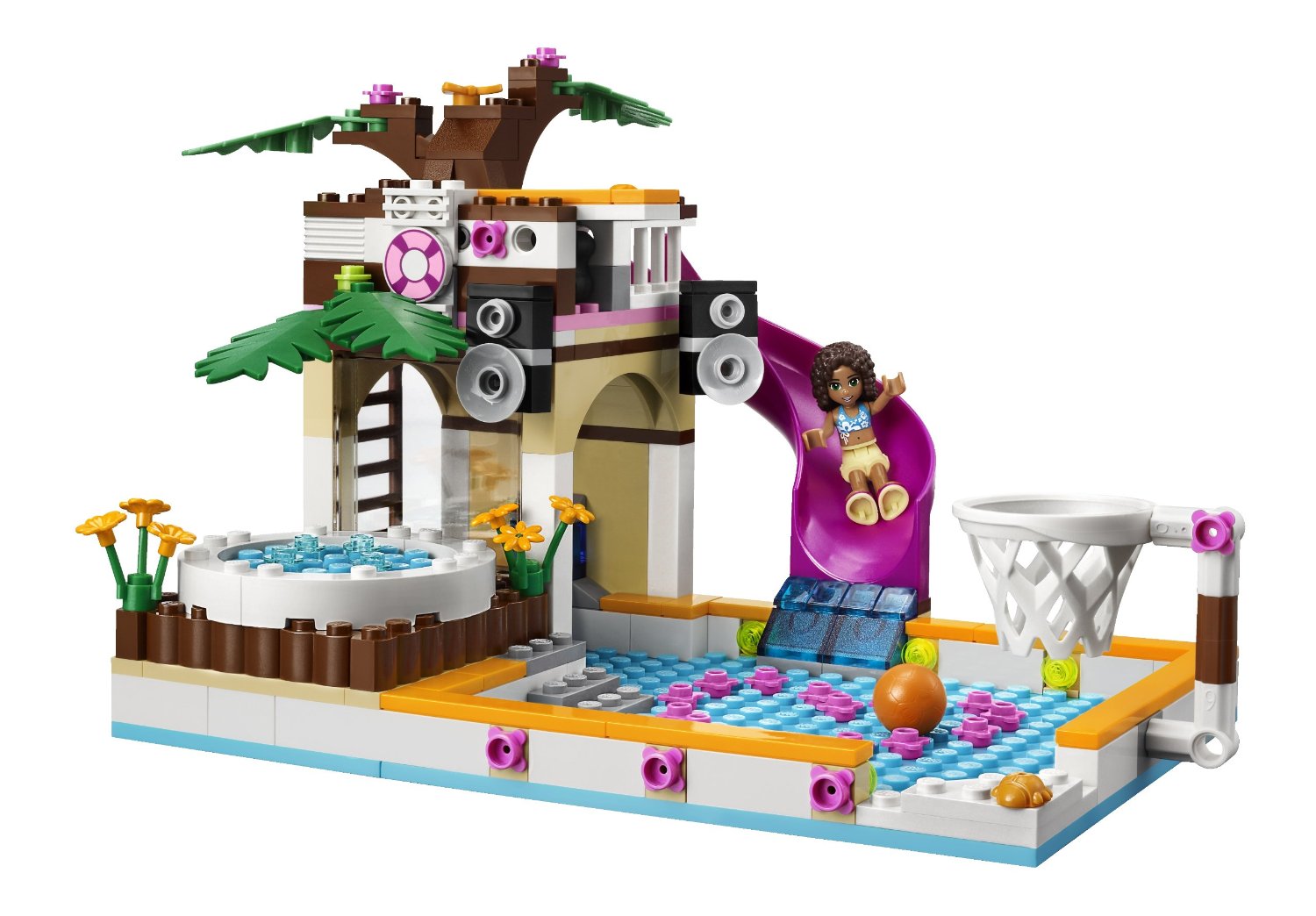 lego friends heartlake summer pool party set