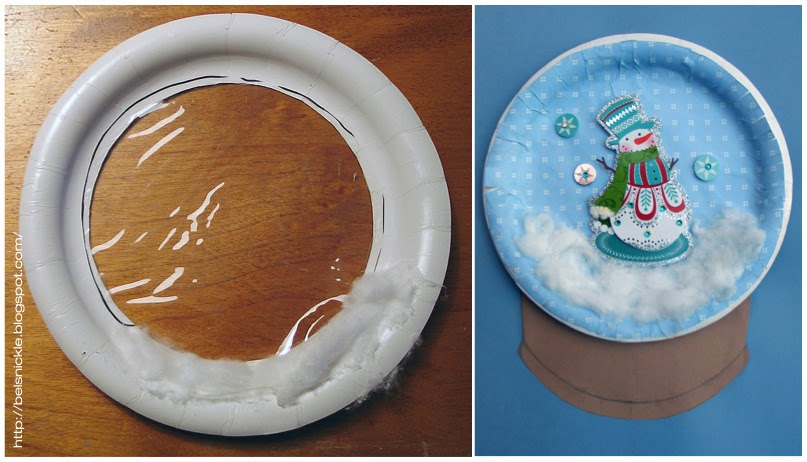 left is an example of the top paper plate before gluing it inverted side down on top of the mounted paper plate containing the christmas scene - Christmas Plastic Plates left is an example of the top paper plate before gluing it inverted side down on top of the mounted paper plate containing the christmas scene - Christmas Plastic Plates