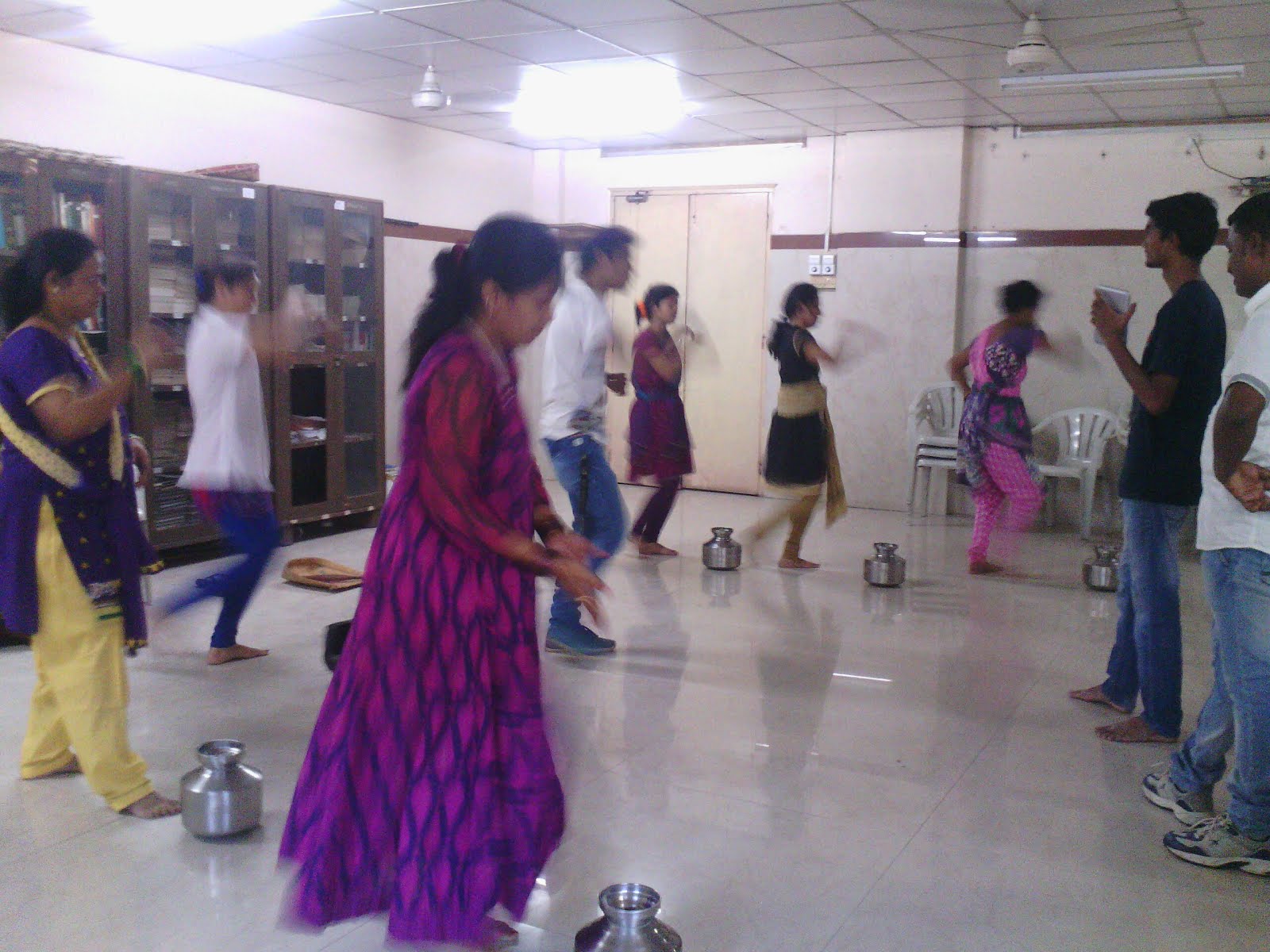 During Sion hospital Staff dance practice  ( fest 2014)