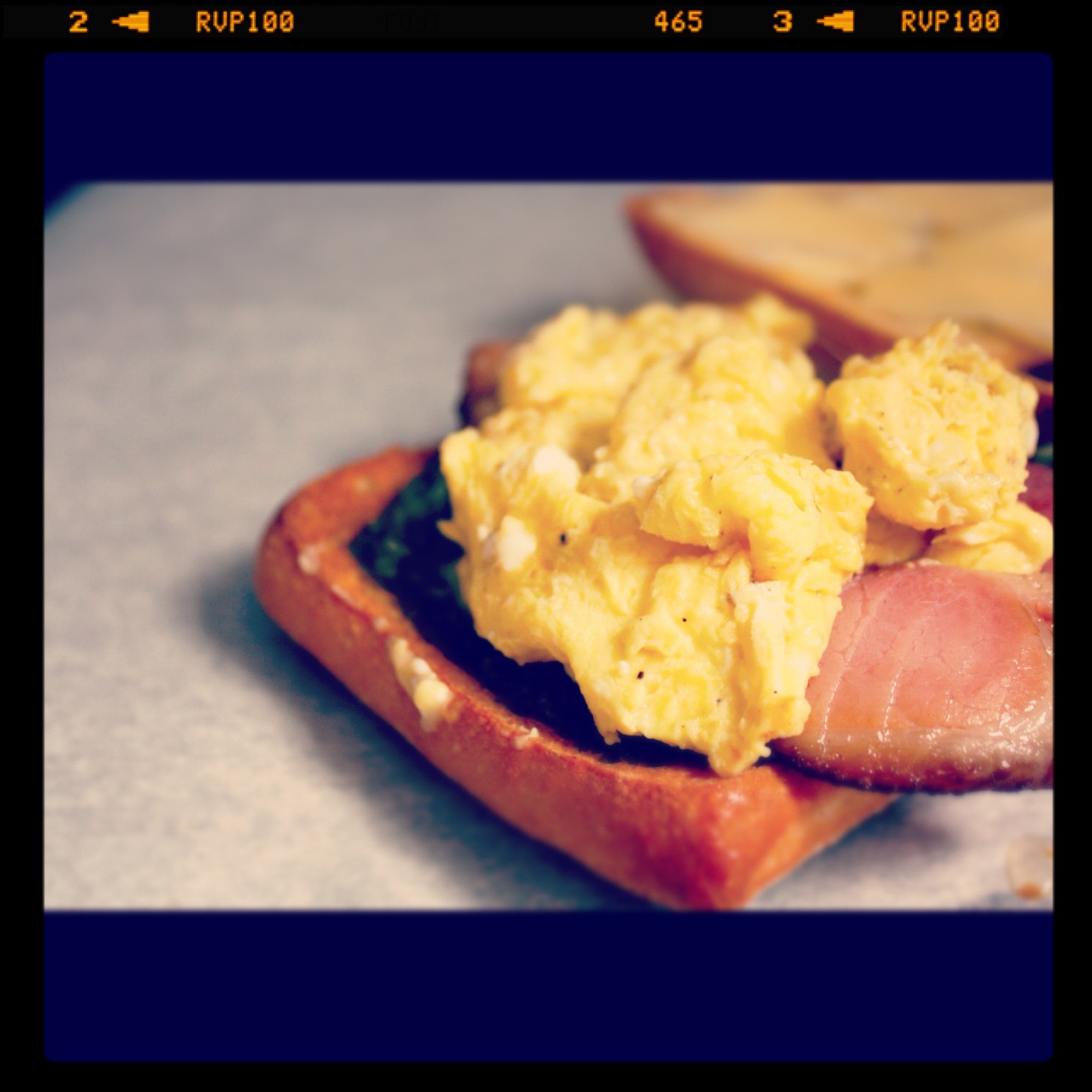 Have Her Over For Dinner Country Ham + Egg + Pesto Breakfast Sandwich