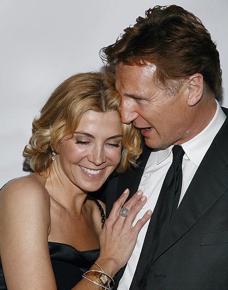 Hollywood All Stars: Liam Neeson with Wife Pics