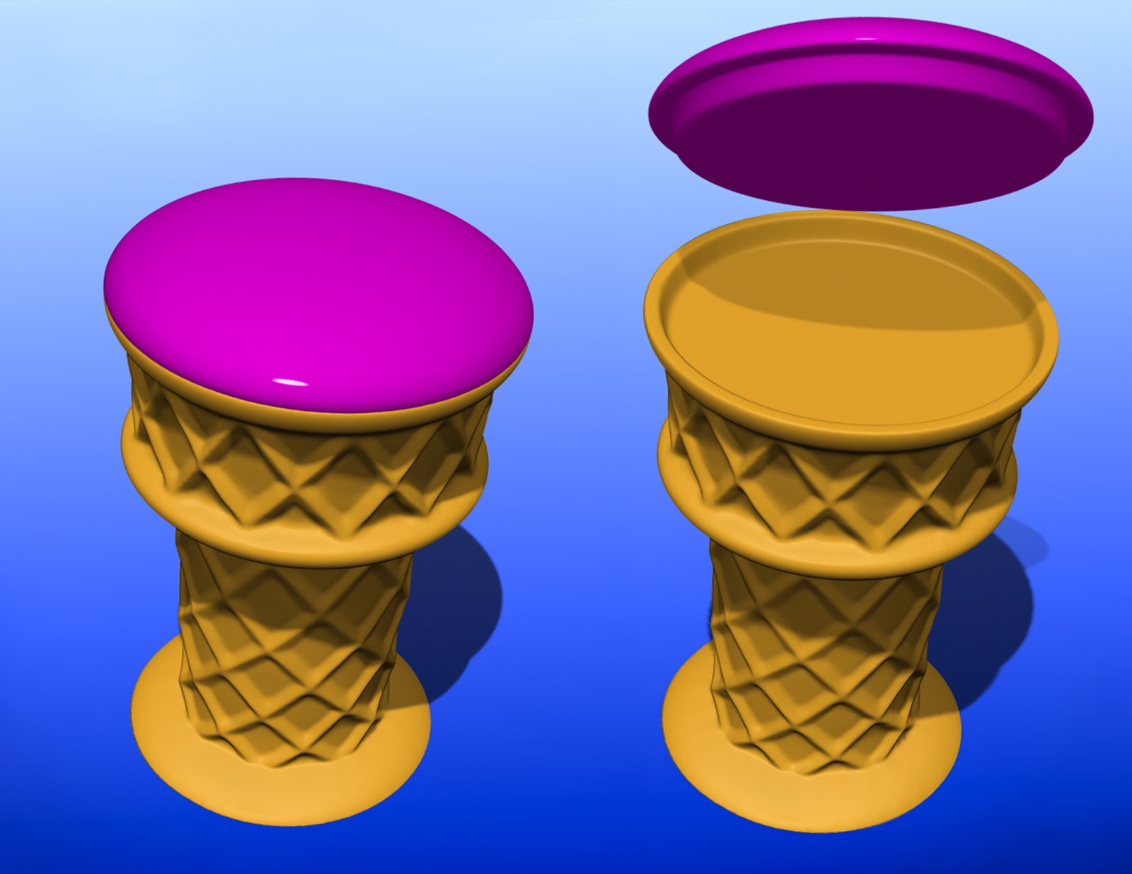 Ice Cream Cone Bar Stool With Magical Self Ice Cream Cone Bar Stool With Magical Self Levitating Seat