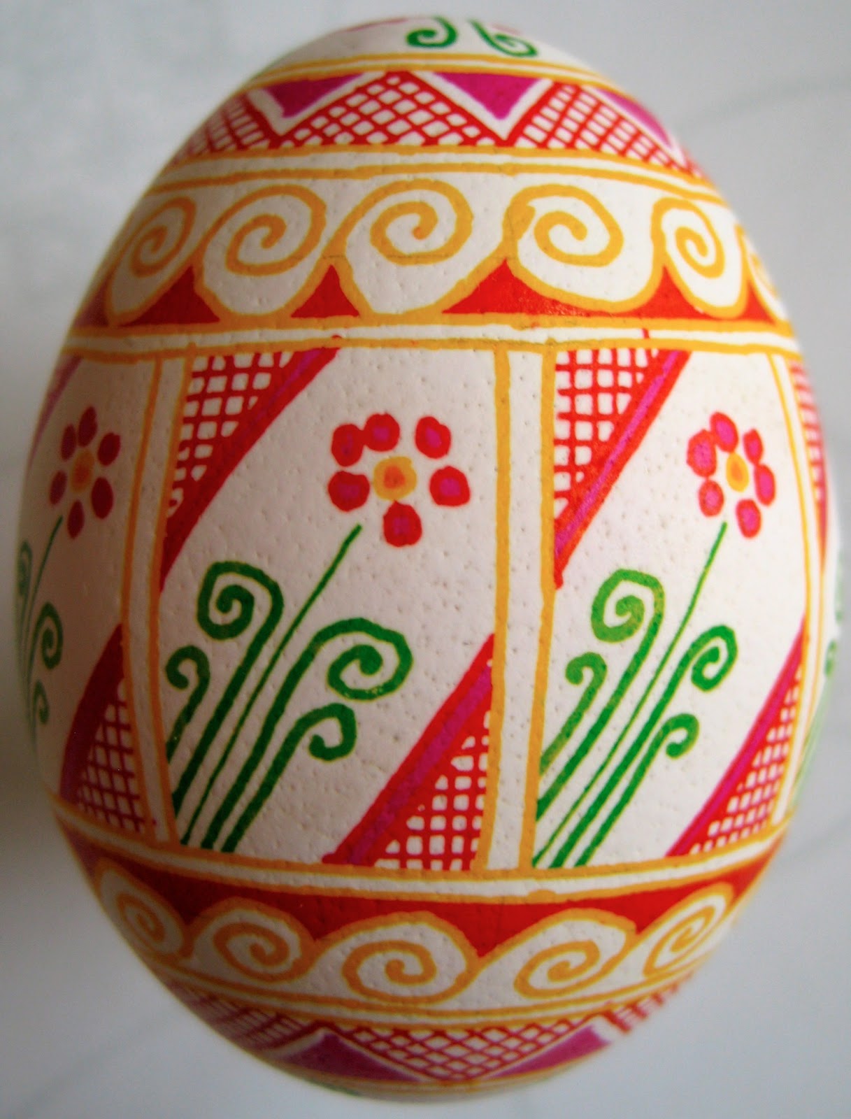 Saving the World One Egg at a Time Bleached Pysanky