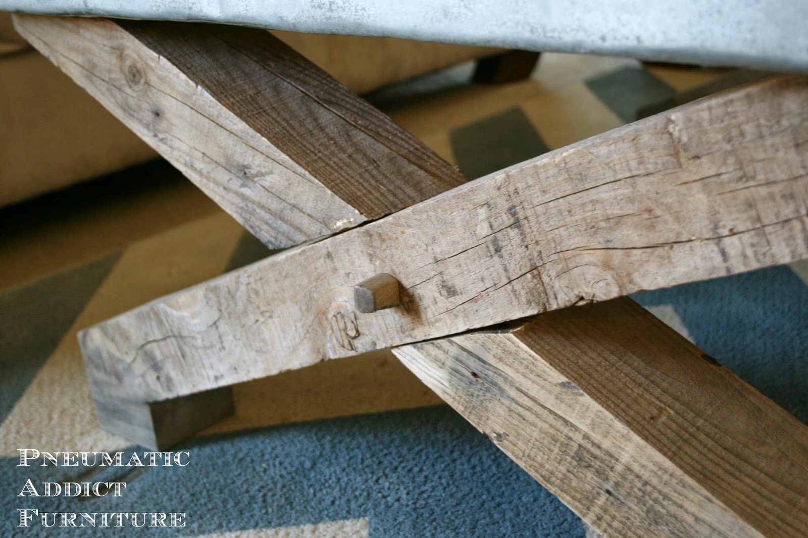 Zinc Top Coffee Table Tutorial Pottery Barn KnockOff Pneumatic Addict