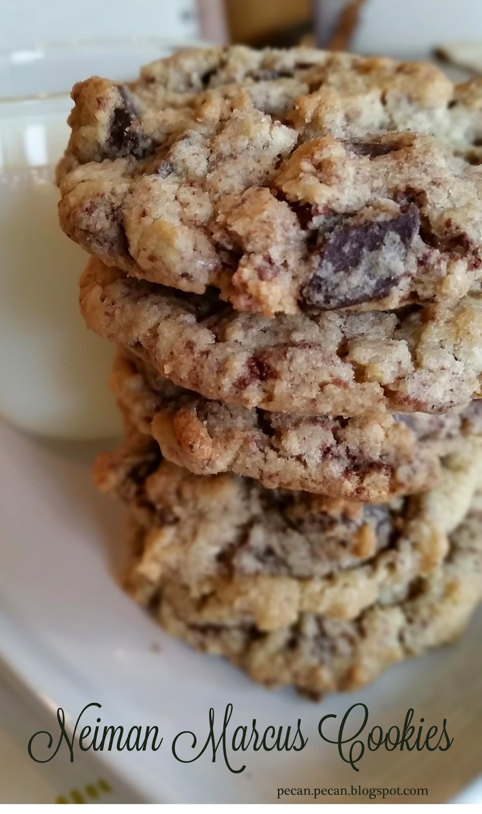 pecän a recipe blog "Neiman Marcus" Oatmeal/Chocolate Chip Cookies