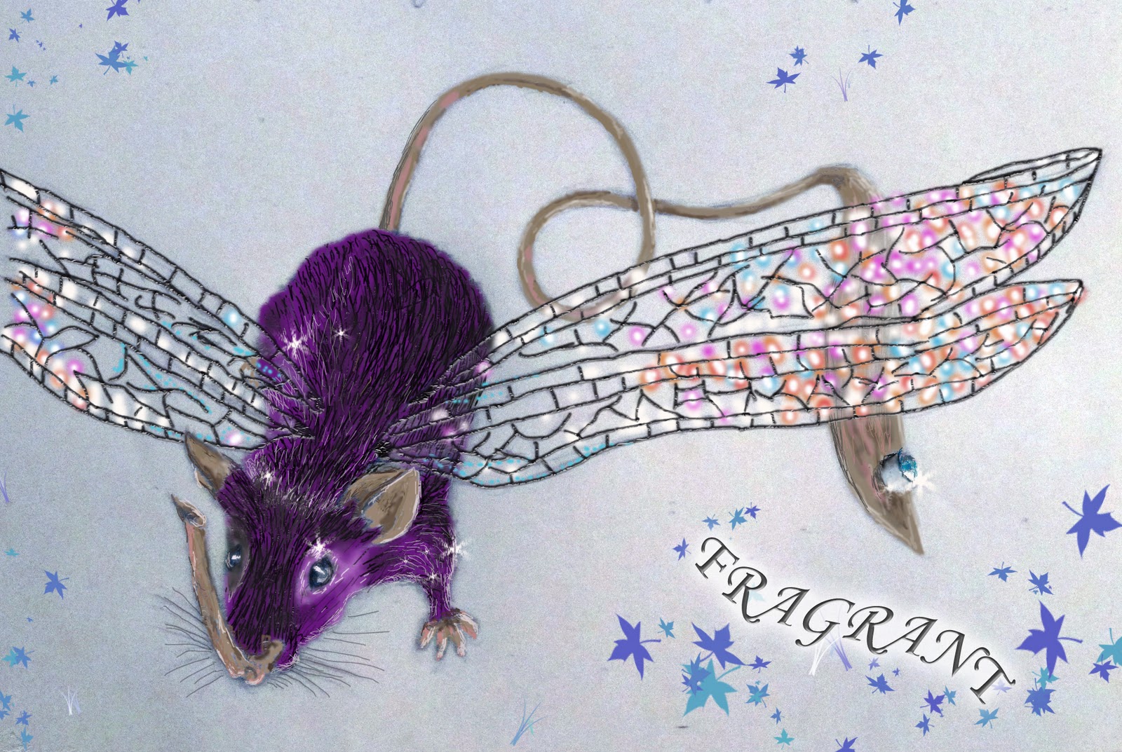Hadleigh Digital Painting Winged Mouse