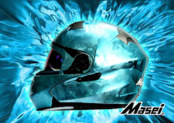 Masei 815 Blue Ice Chrome Helmets