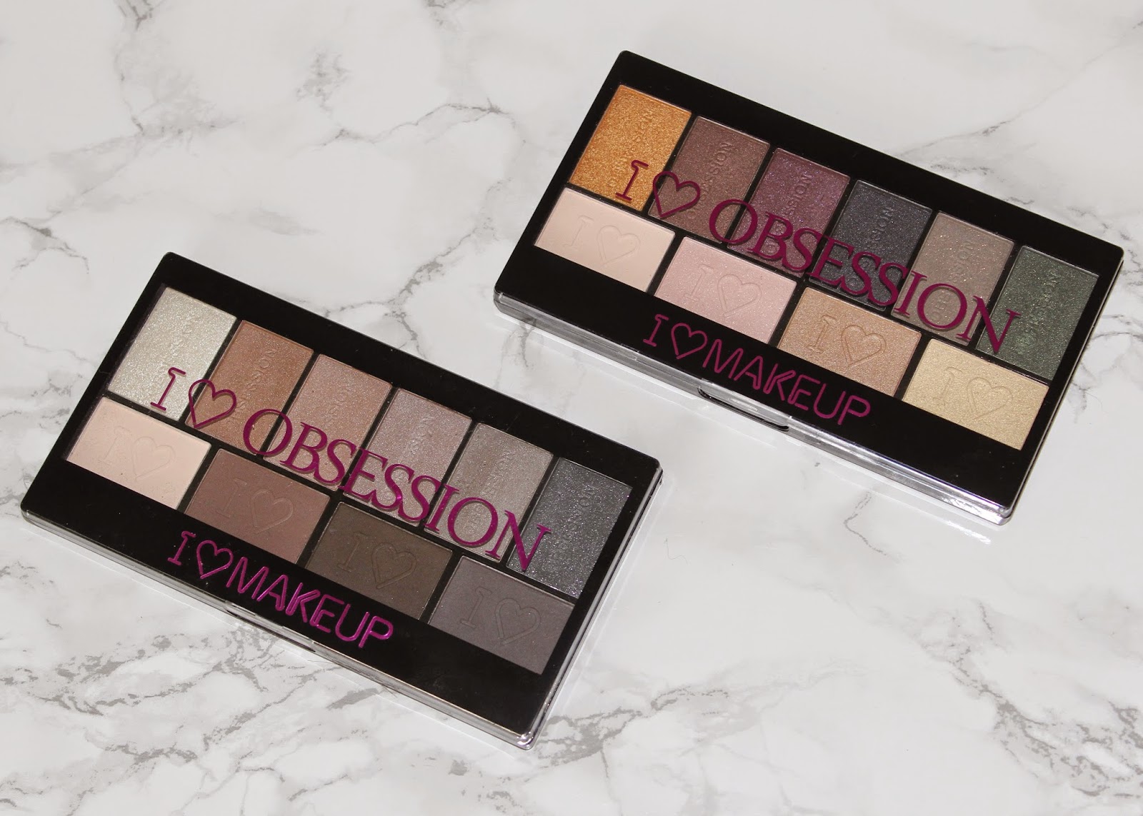 Makeup Revolution I ♡ Obsession Stila dupe palettes in West End Girls