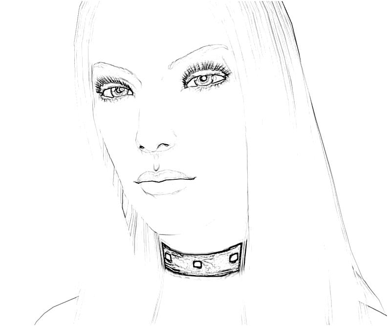 Printable Trish Face Coloring Pages title=