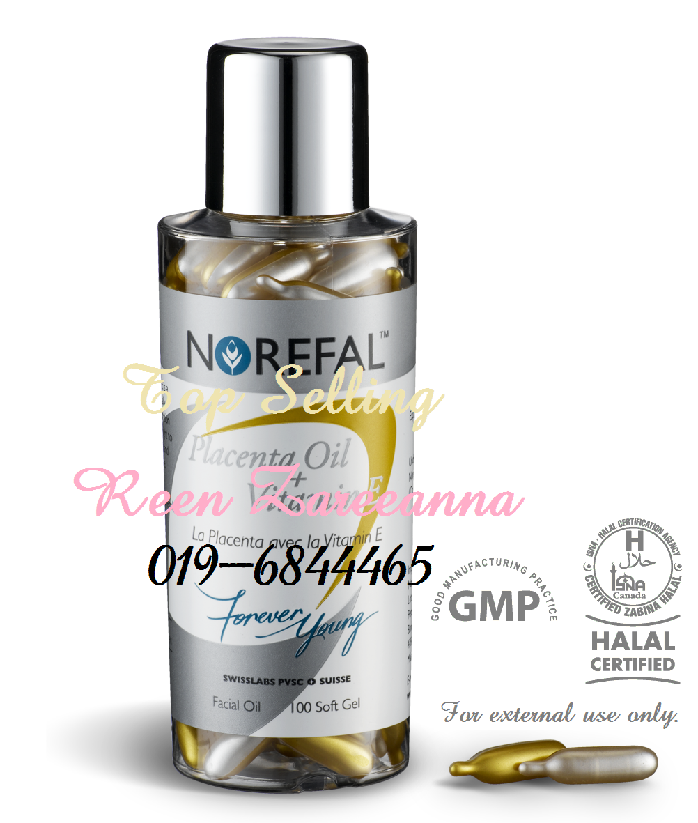 vitamin e softgel on face