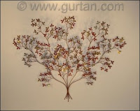 Abstract metal wall art for modern homes