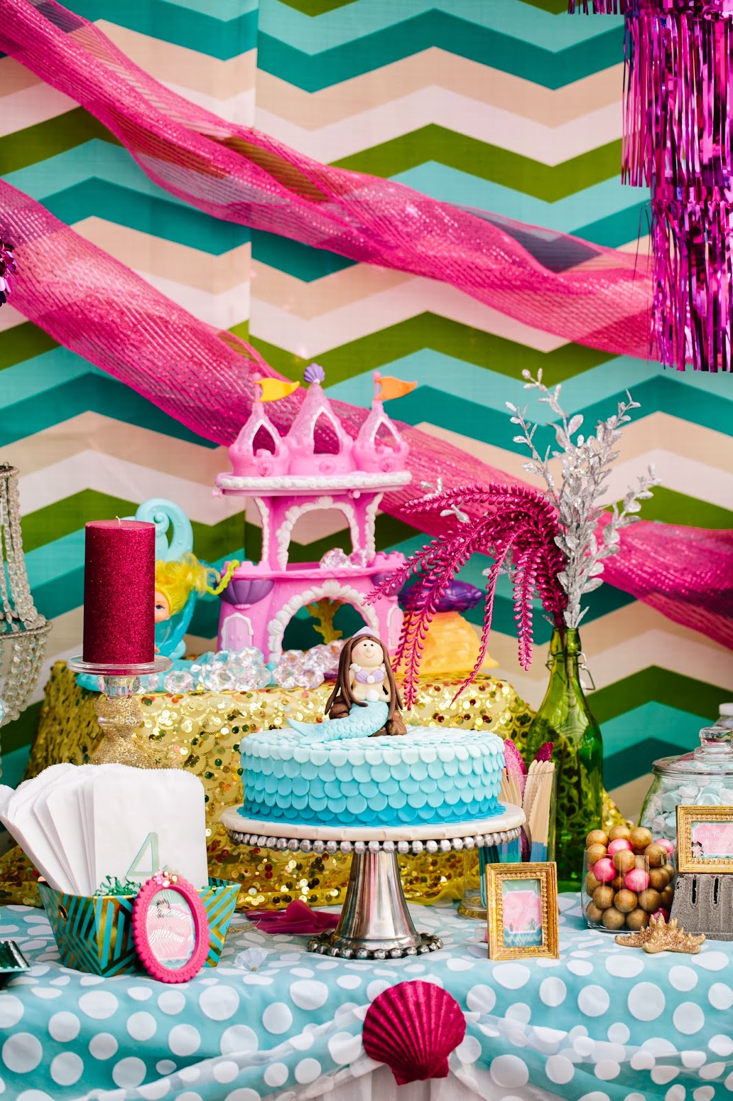 Miss Party Mom {Client Dessert Table} Riley's Mermaid 4th