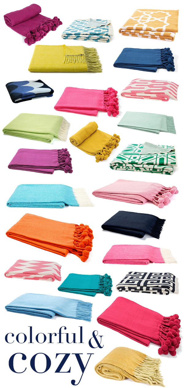 COLORFUL AND COZY Throws Under 100