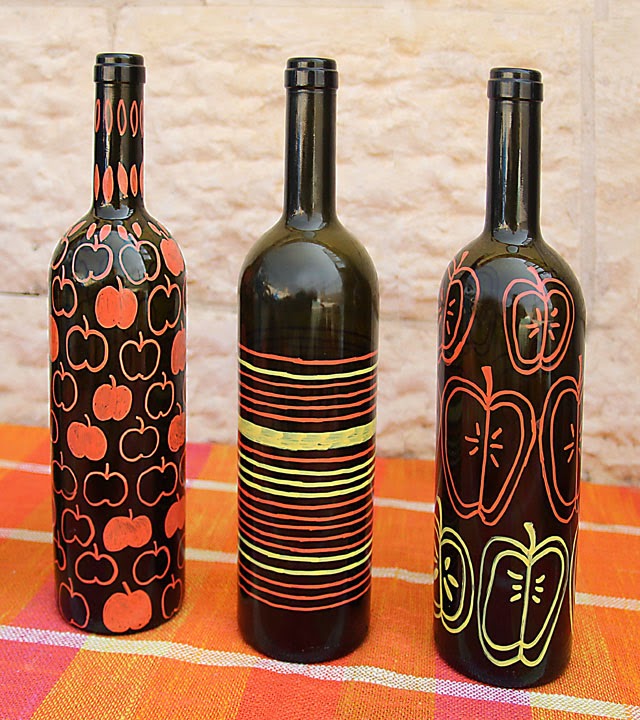 Recycle craft; decorative painted bottle ideas crafts and arts ideas