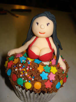 Boob Girl Cupcakes