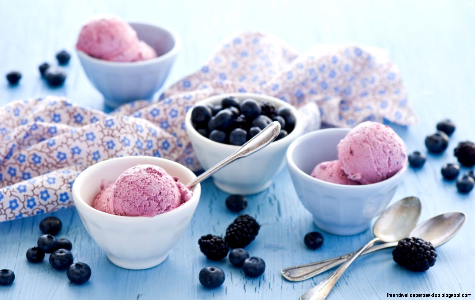 Ice Cream Blueberries Blackberries Berries Dessert HD Wallpaper Ice Cream Blueberries Blackberries Berries Dessert HD Wallpaper