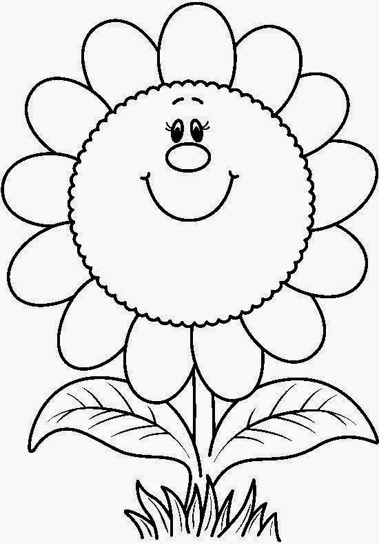 Dibujos para colorear. Maestra de Infantil y Primaria.: Flores para