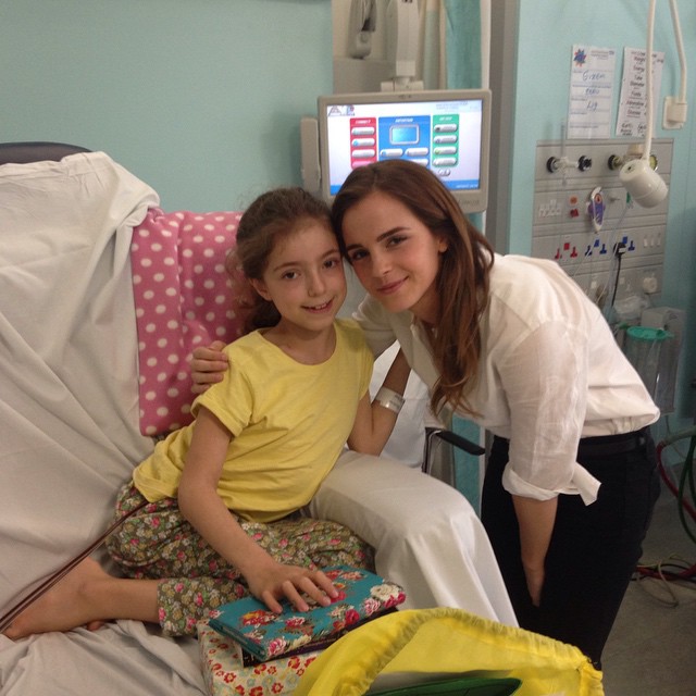 Emma Watson Updates Emma Watson visited Great Ormond Street Hospital
