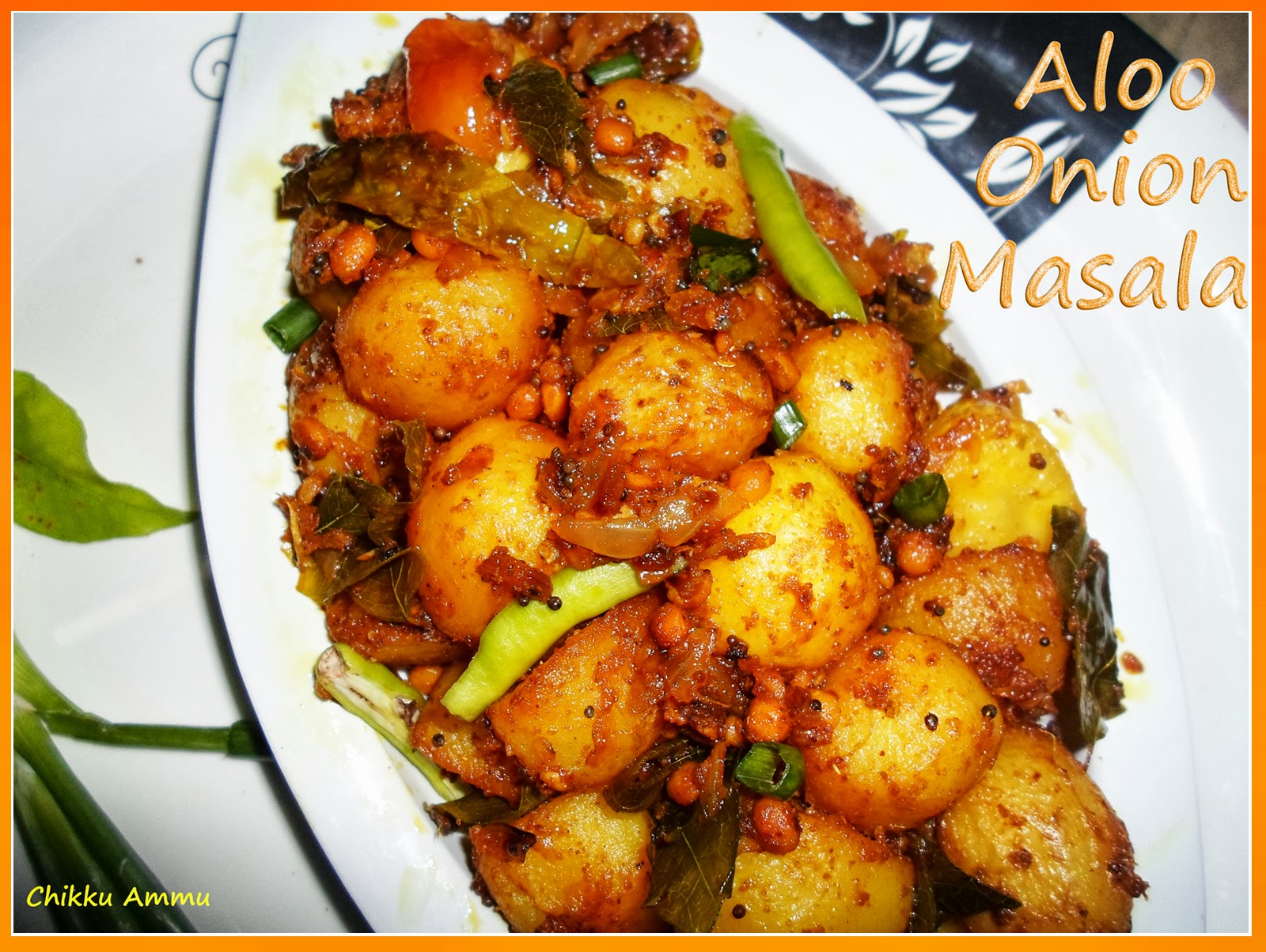 Chikkus Kitchen Aloo Onion Masala Recipe / Baby potatoes Onion Masala