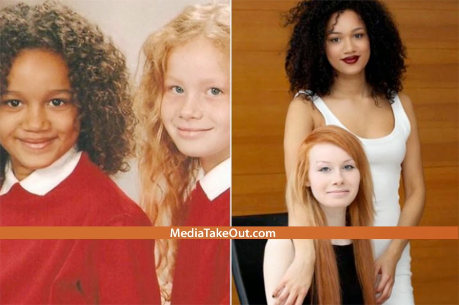 WEIRD!!! Meet set of Twins, one is White the other is Black PHOTO