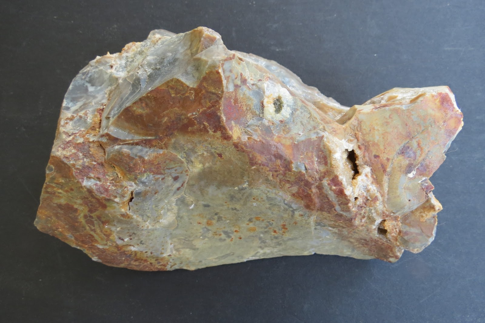 Archaeology of Portable Rock Art Bison flint sculpture