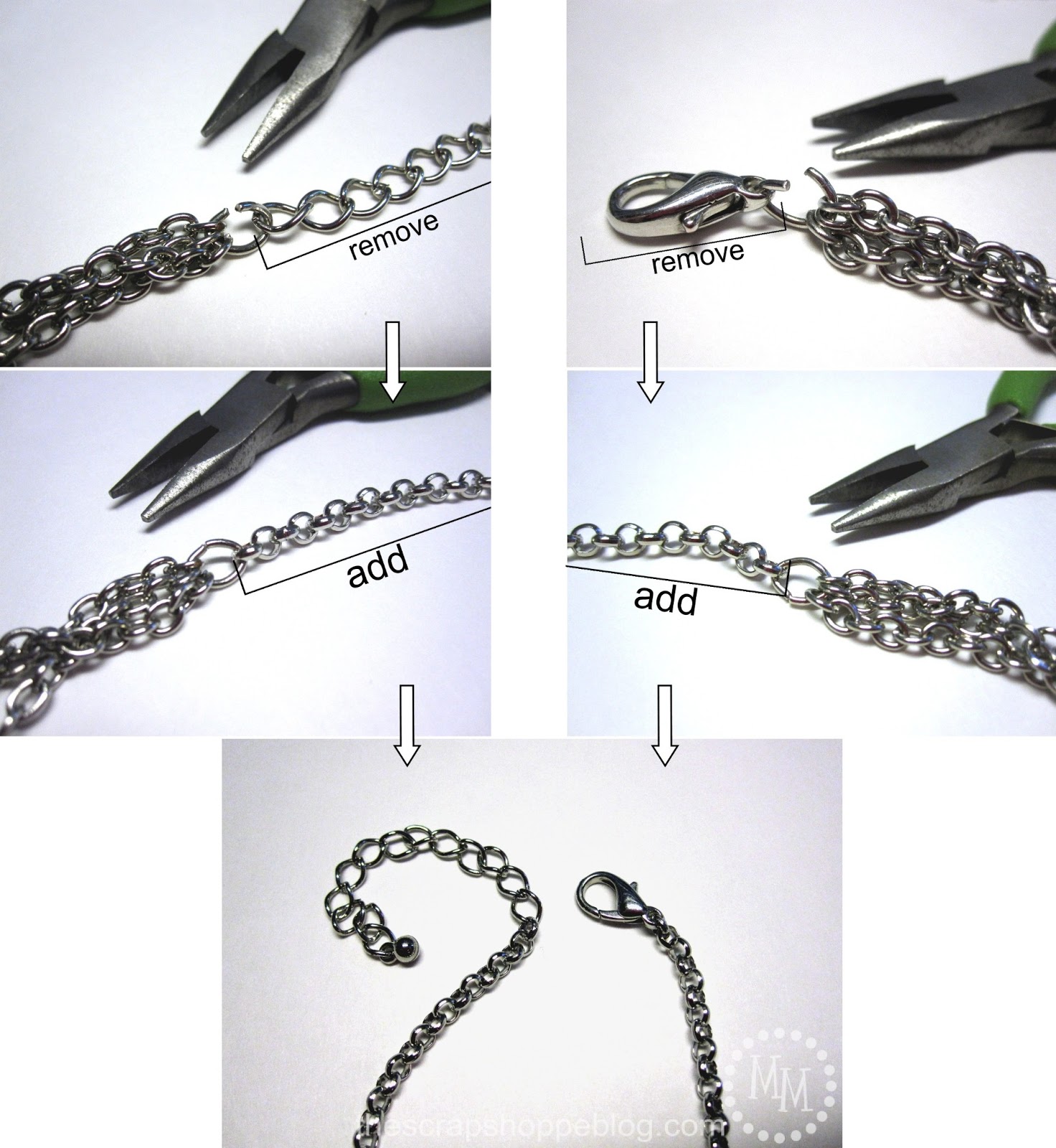 Easy Necklace Extender Tutorial The Scrap Shoppe