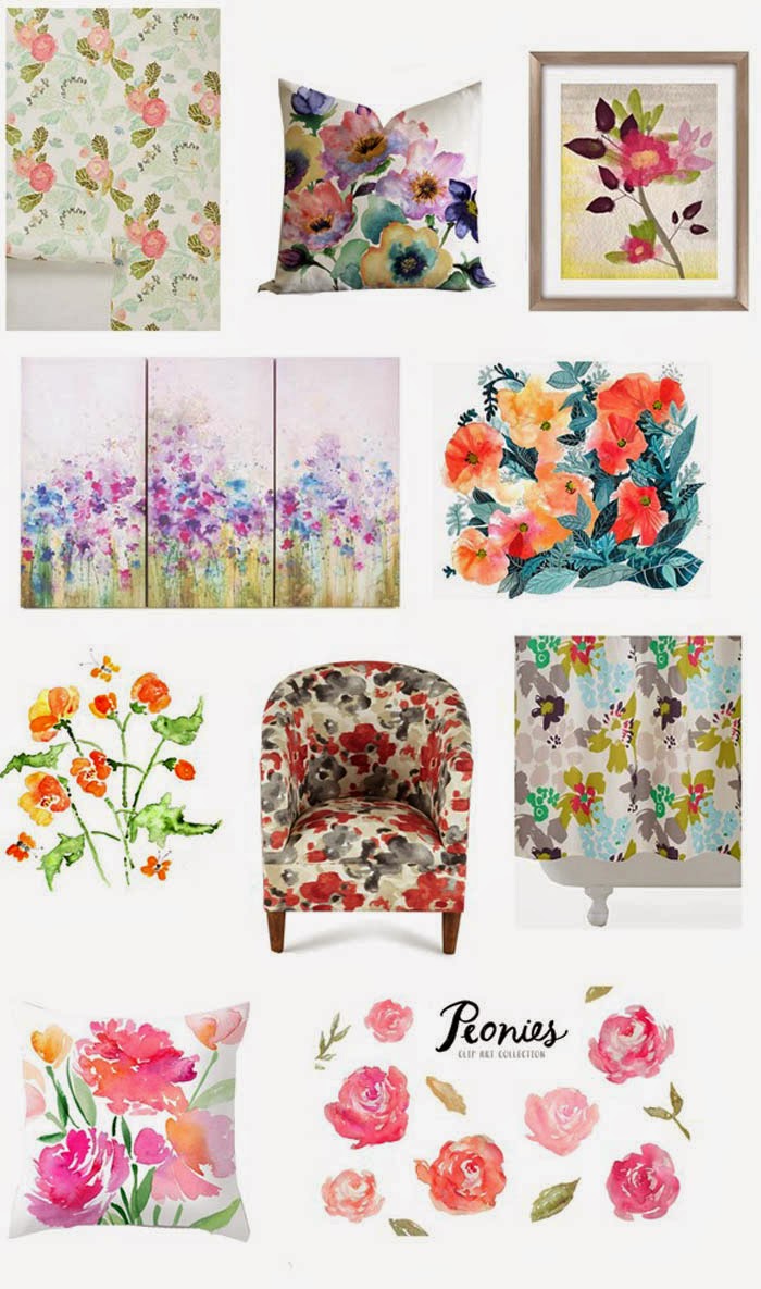 Необычный акварельный декор в интерьере 30 идей IVOREE