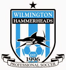 Um Grande Escudeiro: EUA: USL, NOVO ESCUDO DO WILMINGTON HAMMERHEADS