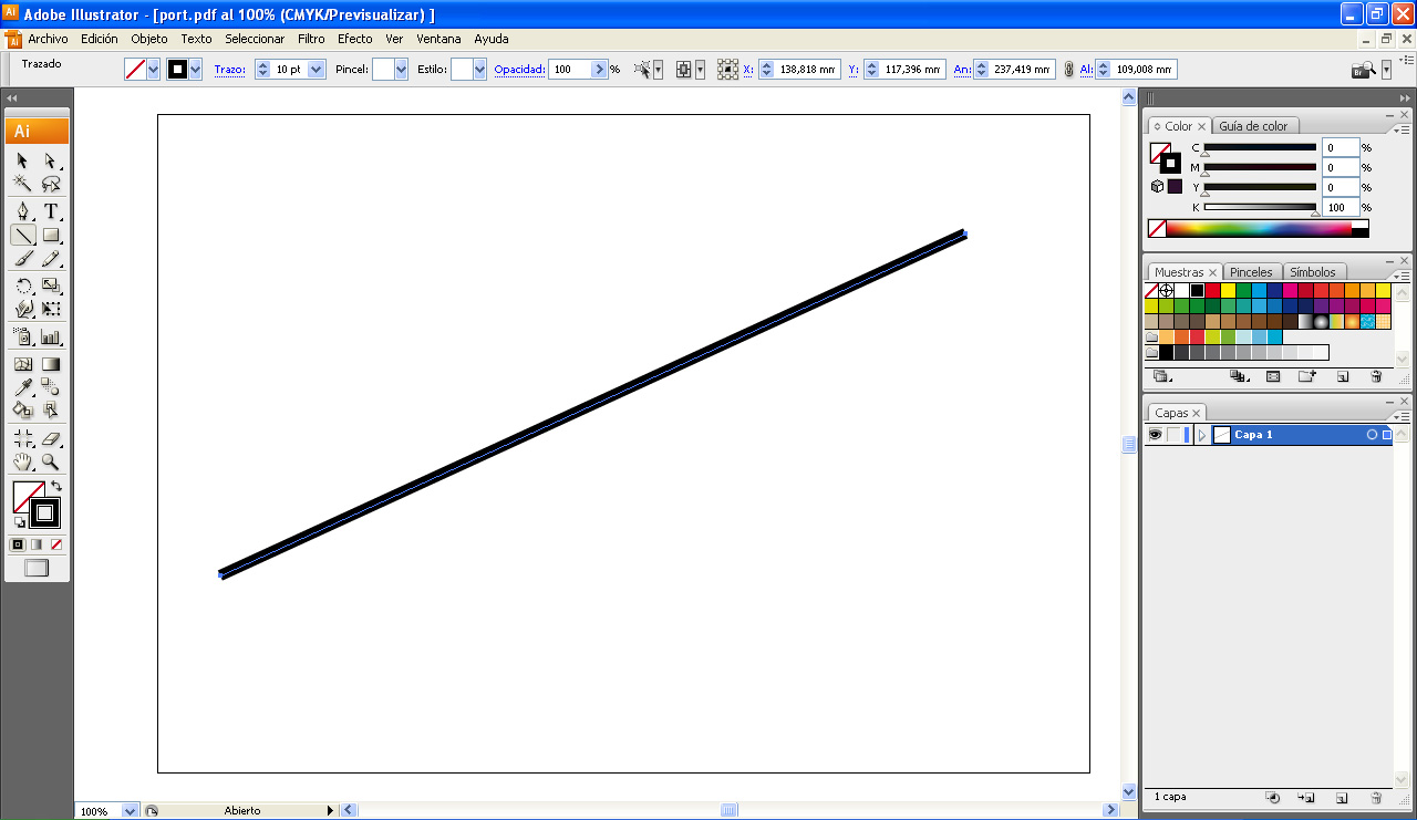 AYTUTO Dibujar una línea punteada en ILLUSTRATOR