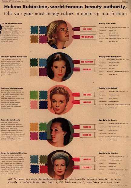 1940s lipstick color plan