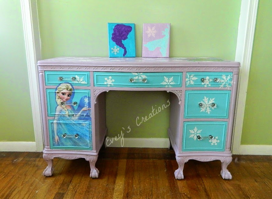How to Refinish a Vanity Inspired by the Movie Frozen HomeRight