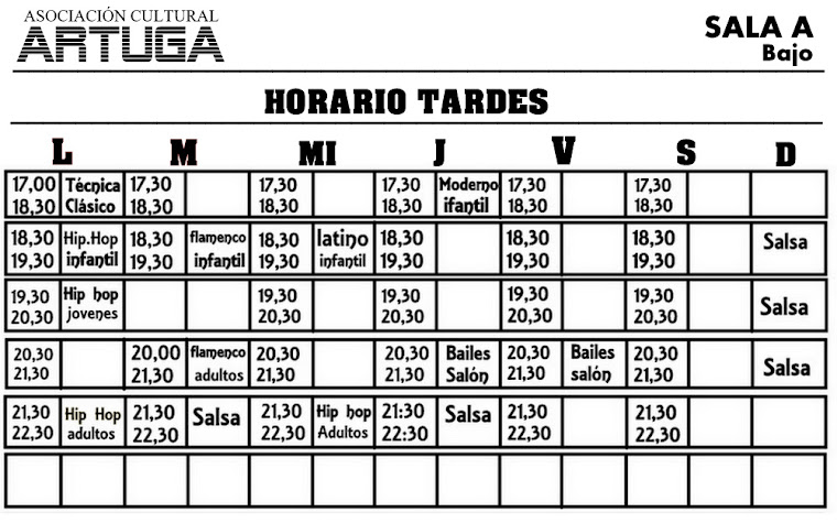 ACTIVIDADES PROGRAMADAS