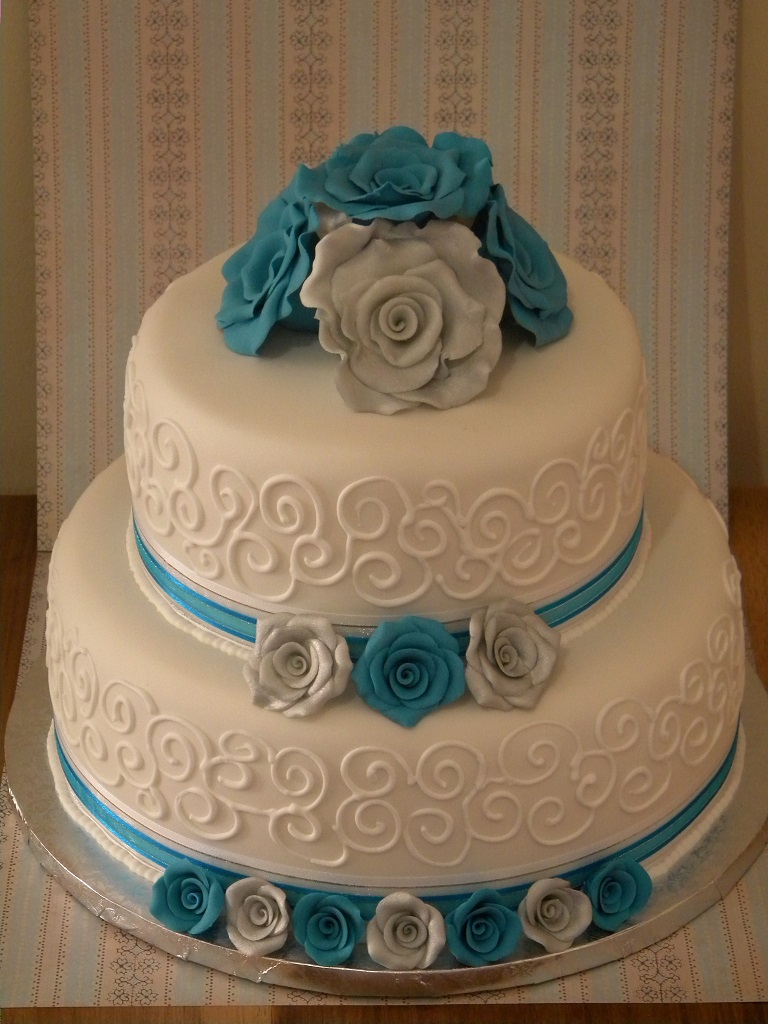 turquoise and silver wedding