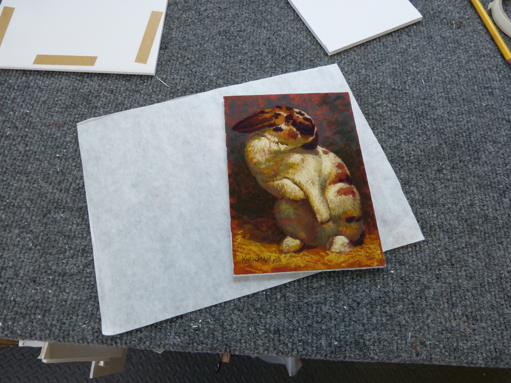 Rita Kirkman's Art Journal Packing Small Unframed Pastels for Shipping