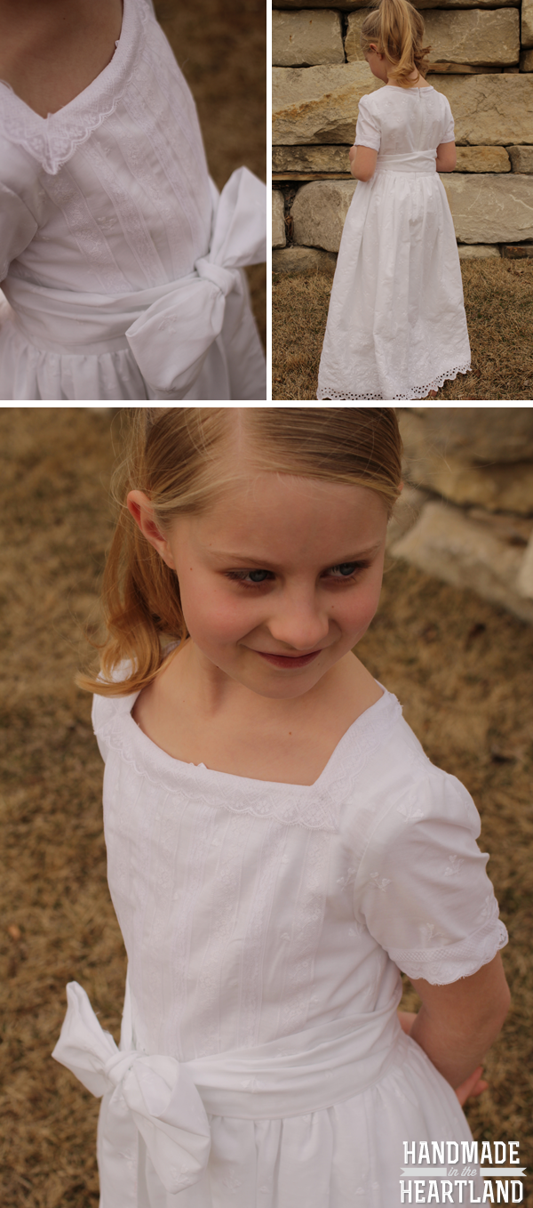 Girls Handmade Baptism Dress