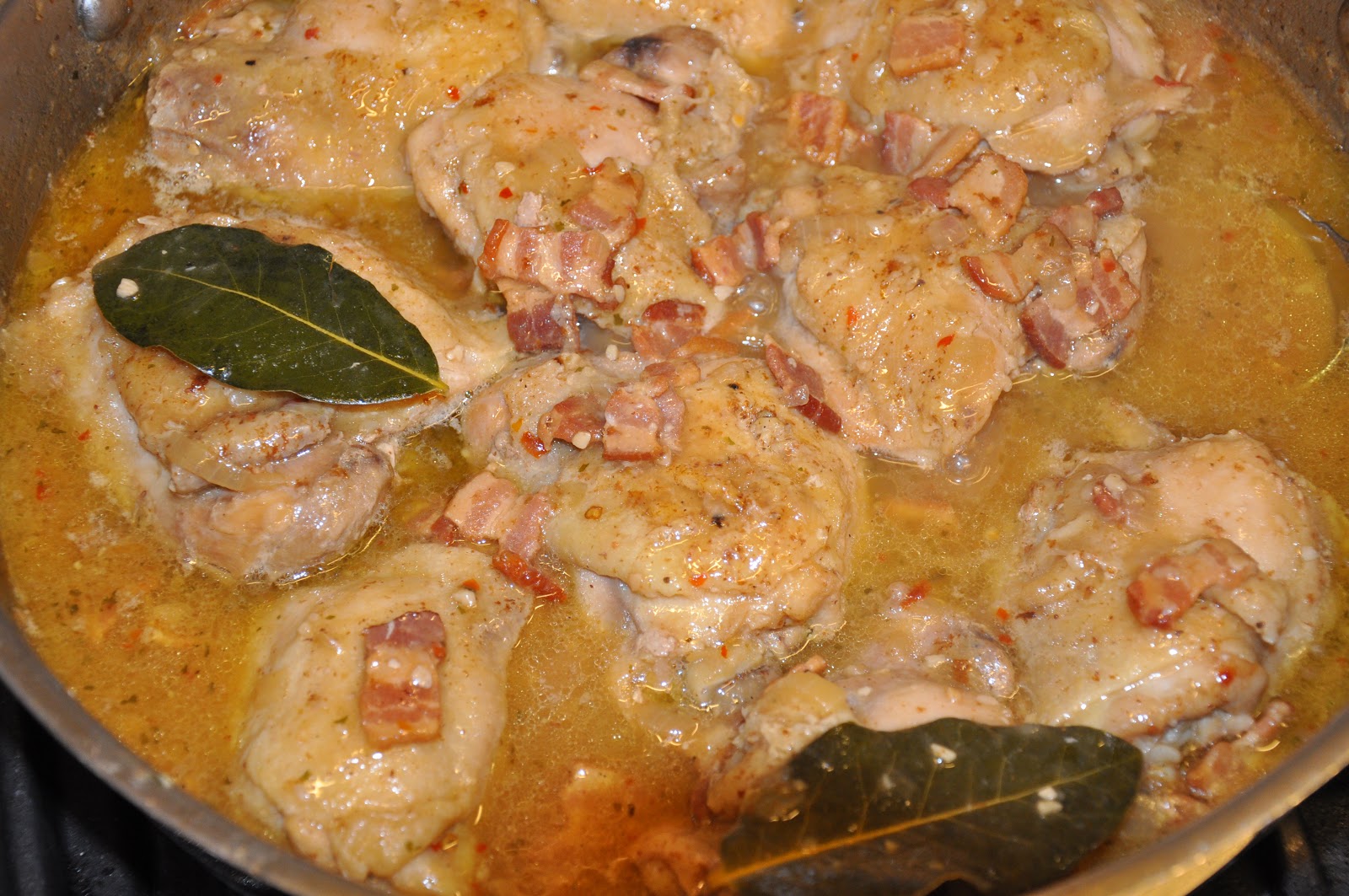 RedheadWhite&Food: 'Smothered' Chicken with Bacon!